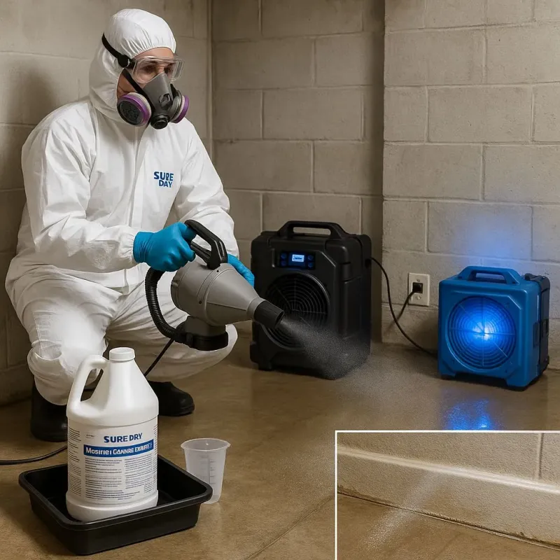 Sanitization and Odor Removal process in Belmont Estates, VA